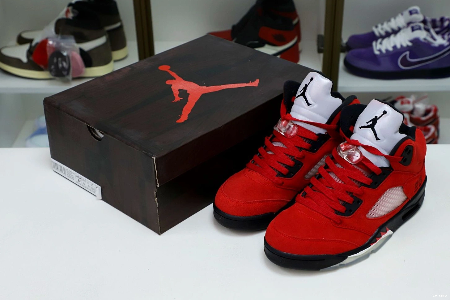 RAGING Kimikick 5 RED 1955 BULL BestValue RETRO JORDAN SUEDE AIR 1230